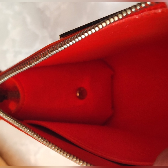 Louis Vuitton Vernis Leather Trousse Cosmetic Case bag Clutch Orange pochette - Picture 14 of 16